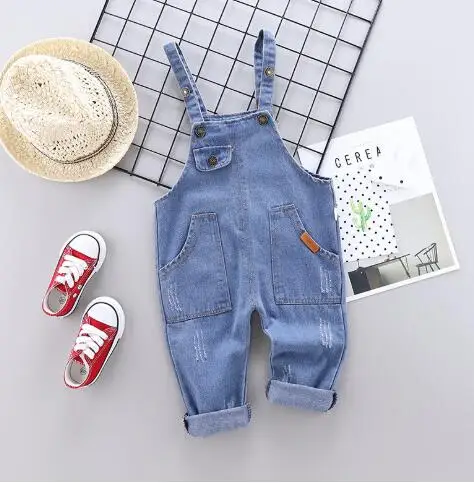 Осенняя детская одежда джинсы для мальчиков маленьких больших детей джинсовые