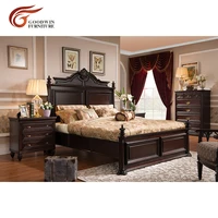 latest wooden box bed designs modern bedroom furniture set of king and queen size bed and match bedside tables set wa390