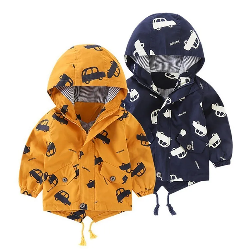 

18M-6Y Kids Boys Hooded Jacket Winter Warm Hooded Coat Kids Toddler Top Children Jacket Kids Warm Outerwear 18Months-6 Years Old
