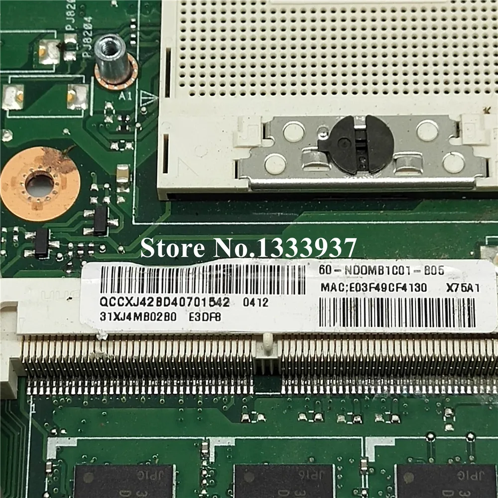 X75VB материнская плата REV: 2 0 для ASUS X75VC X75VD X75V X75A X75A1 Материнская ноутбука