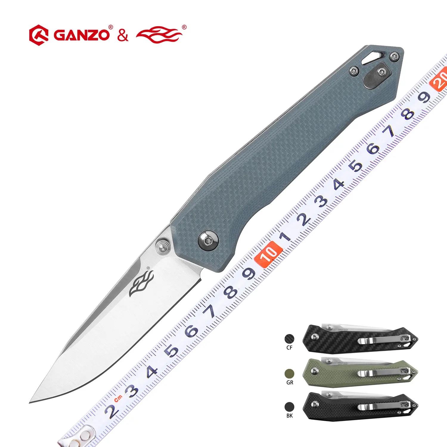 Ganzo FB7651 Firebird 440C Лезвие G10 или углеродное волокно Складной нож Тактический