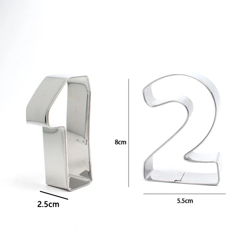 Большие формы для печенья с цифрами набор рождественского штамп кондитерских