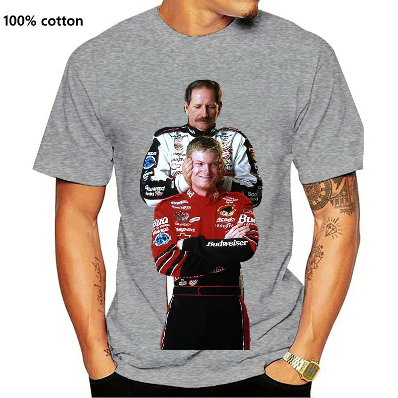 

Новая мужская футболка JR & SR Fans - Dale Earnhardt, женская и Мужская футболка