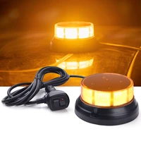mictuning 3002 3 5 inch yellow amber caution beacon warning emergency lights with magnetic base 10 30v 3 modes car strobe lights