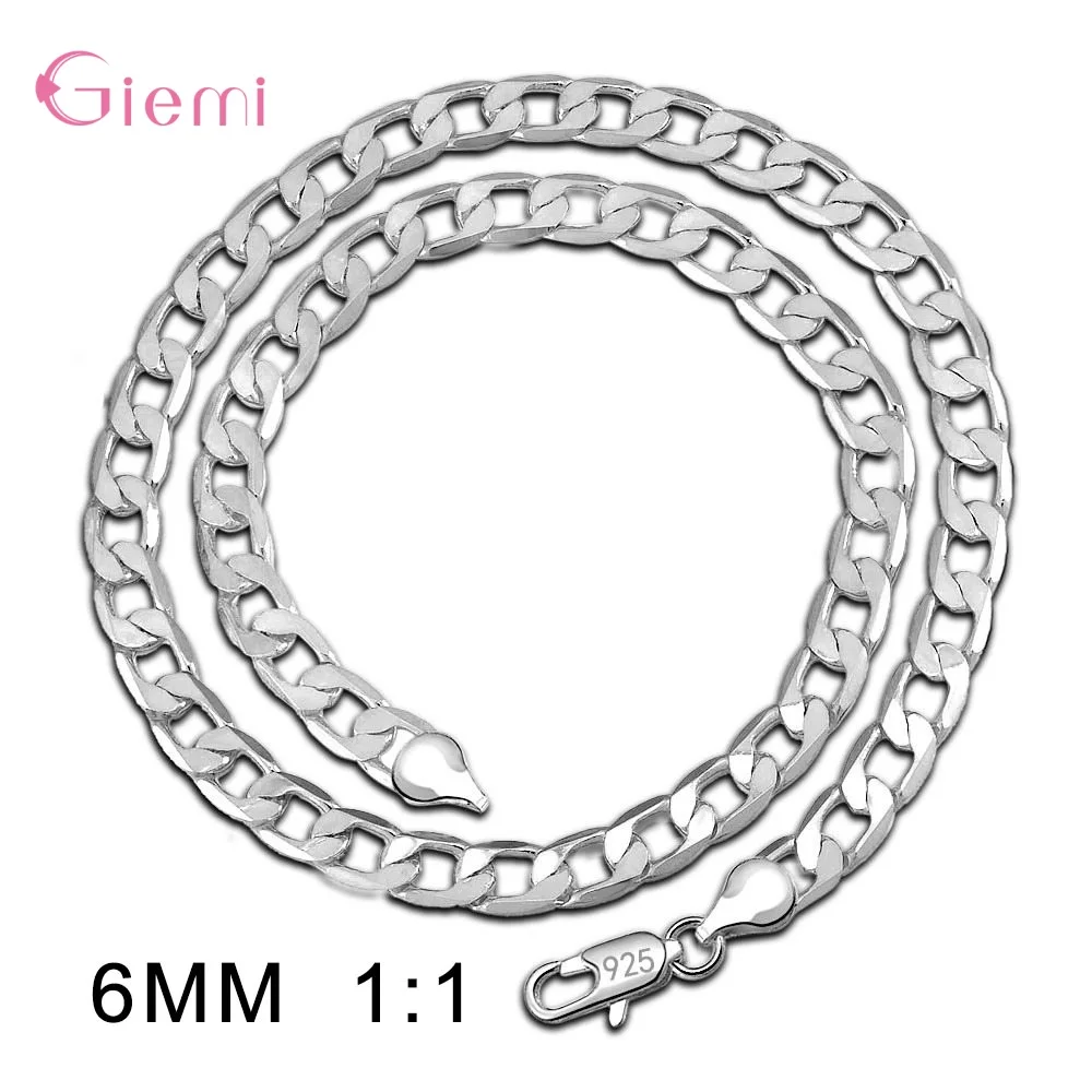 Новое поступление 2020 корейское стандартное серебряное ожерелье цепочка