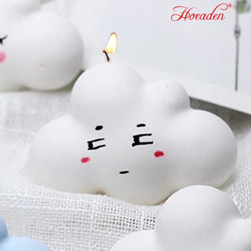 

Cloud Shape Silicone Candle Mold Candle Making Supplies Wax Soap Mold Plaster Home Decor Handmade Aromatherapy Candle Soap Mold
