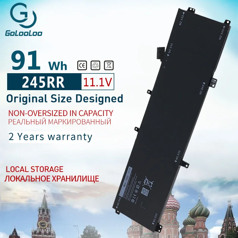 Новинка, аккумулятор Golooloo для ноутбука Dell XPS 15 11,1 9530 9535, точность M3800, TOTRM, H76MV, 7D1WJ, 2 года гарантии