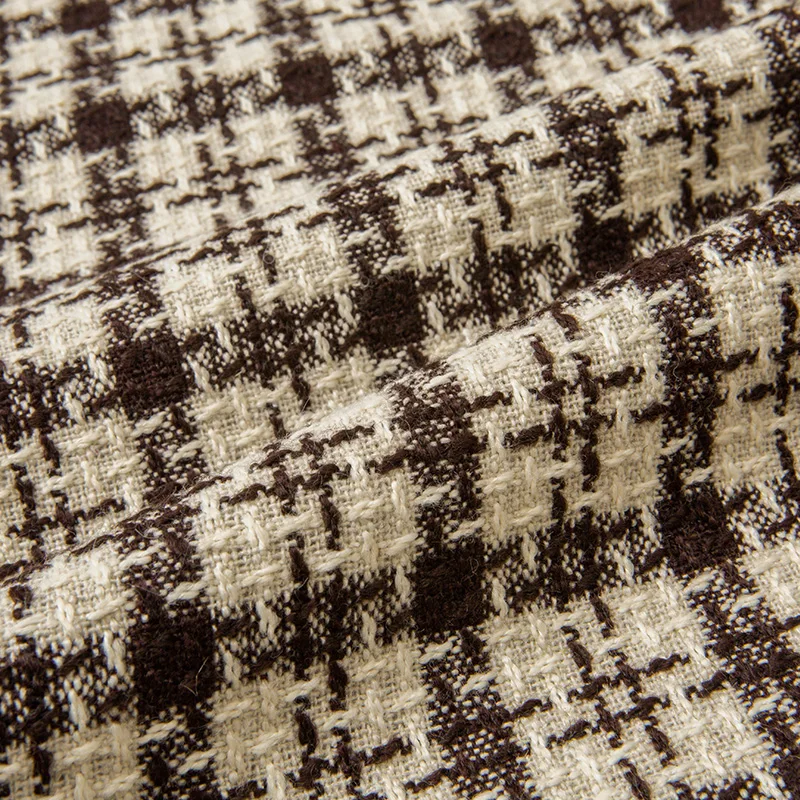 Твидовая маленькая Очаровательная ткань в клетку 150 см x 50 плотная твидовая