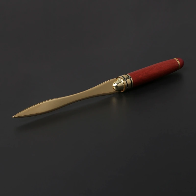 Открывалка для писем из нержавеющей стали с деревянной ручкой конверты нож резки