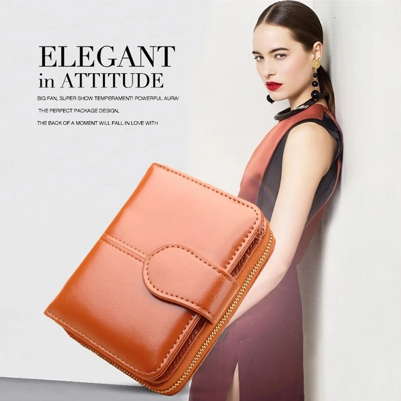 Женские кошельки высокого качества винтажный женский короткий кошелек из