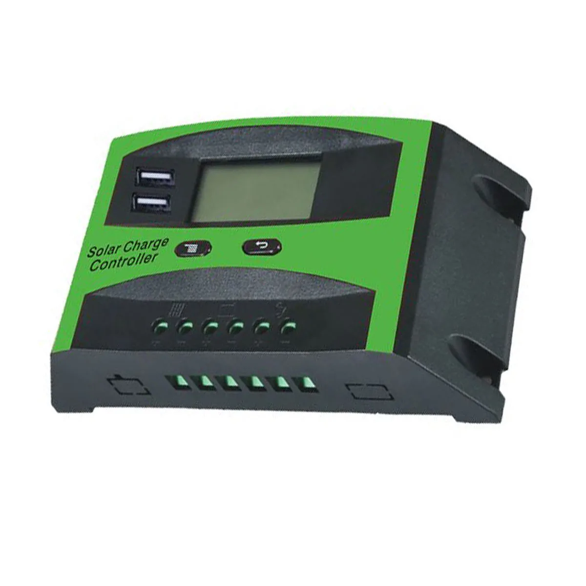 20 А/30 А Φ Контроллер заряда ЖК двойной USB регулятор солнечной панели 12 В/24 В