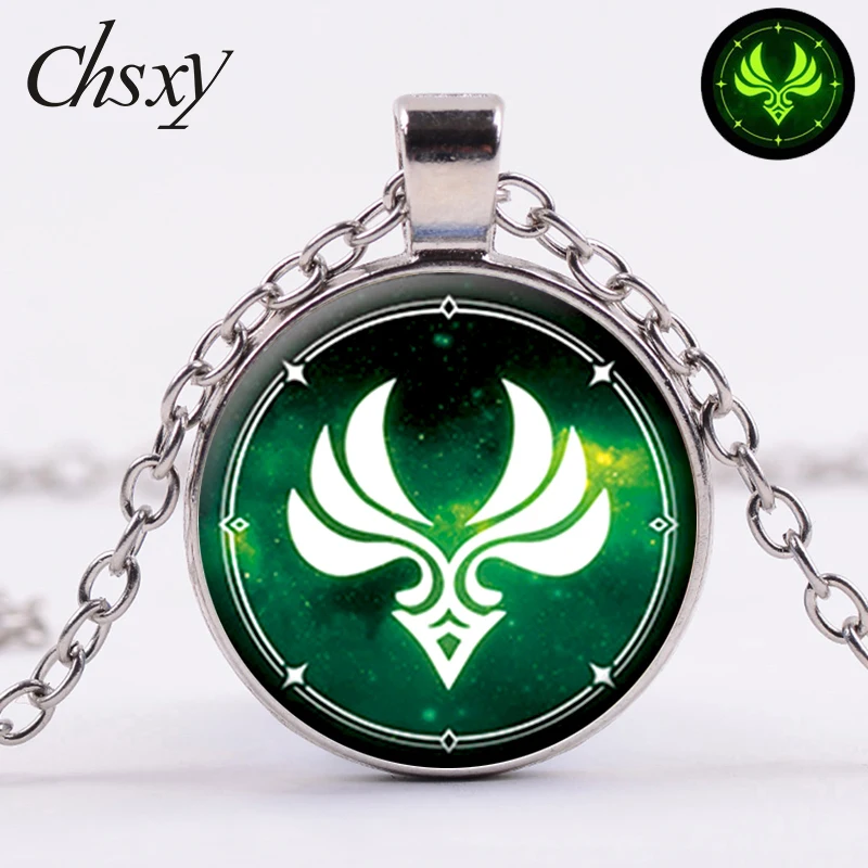 Ударопрочное ожерелье Genshin для женщин подвеска в виде круглого глаза Бога со