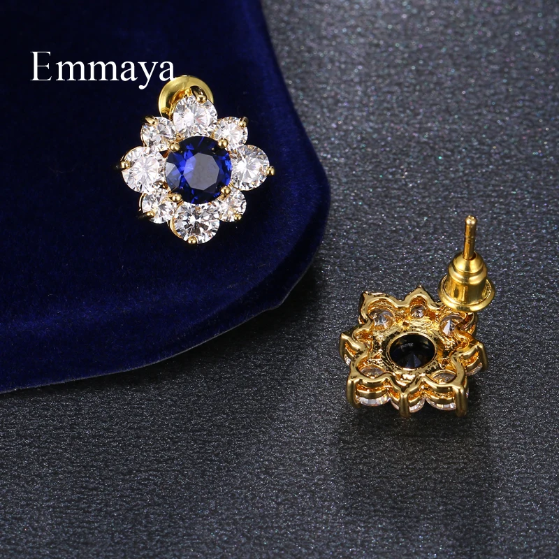 Модные Эффектные серьги Emmaya золотого цвета для женщин и девочек очаровательные