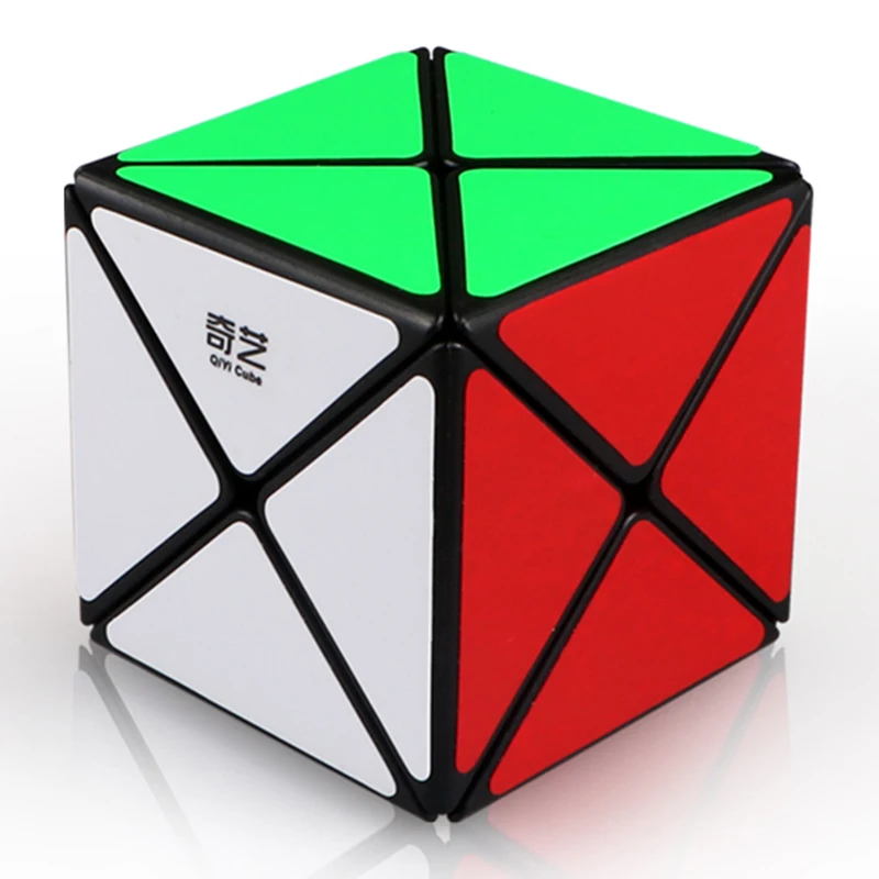 Черный Qiyi х-образные Magic Cube Stickerless 3X3x3 x скорость Mofangge черный головоломка желе Обучающие Cubo Magico - Цвет: Черный
