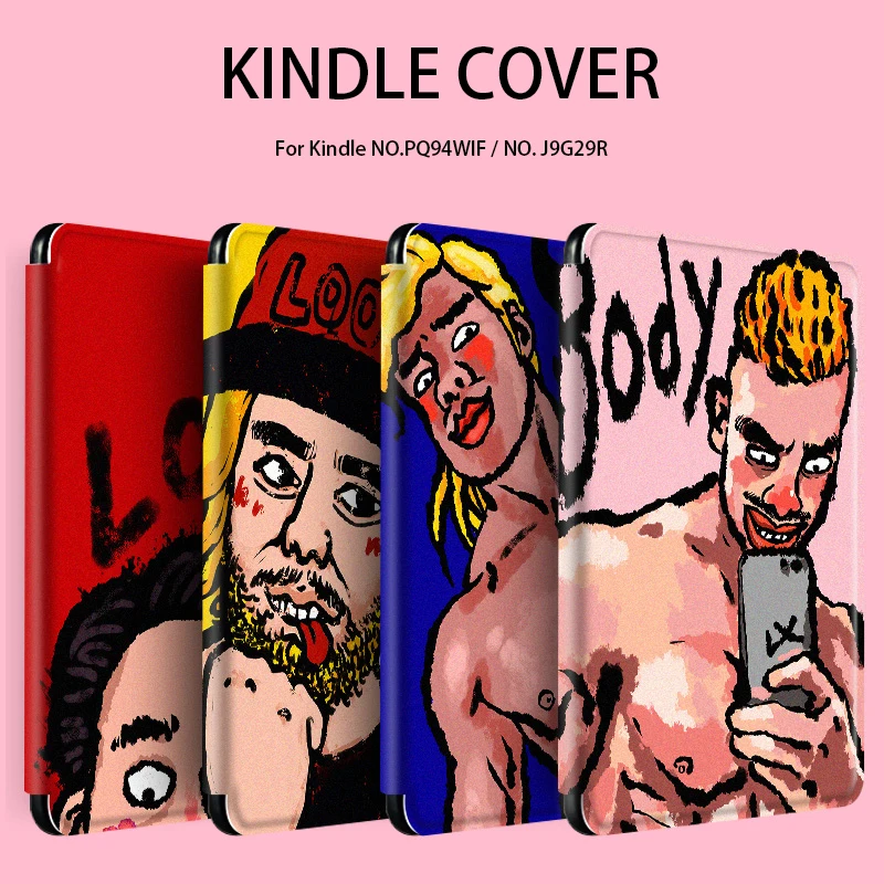 

Забавный чехол для мышечного человека, для Kindle Paper White 4, милые силиконовые аксессуары для Kindle 2019 J9g29R, чехол для планшетов PQ94WIF