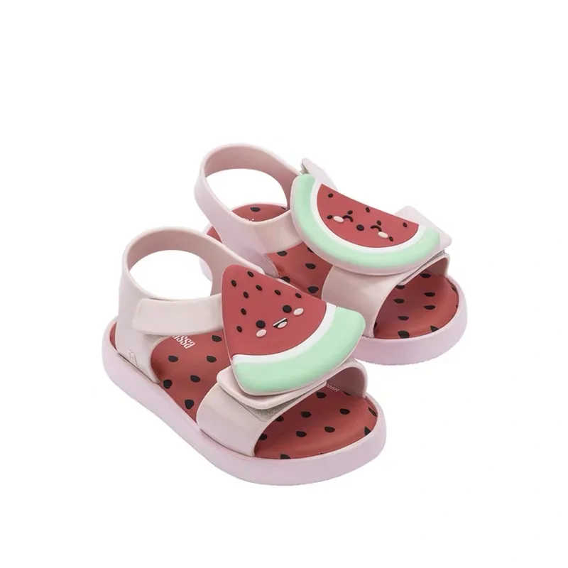 

2021 Mini Melissa Children's Sandals Pineapple Fruit Sandals Strawberry Jelly Girl Baby Avocado Sandals Toddler Melissa Shoes