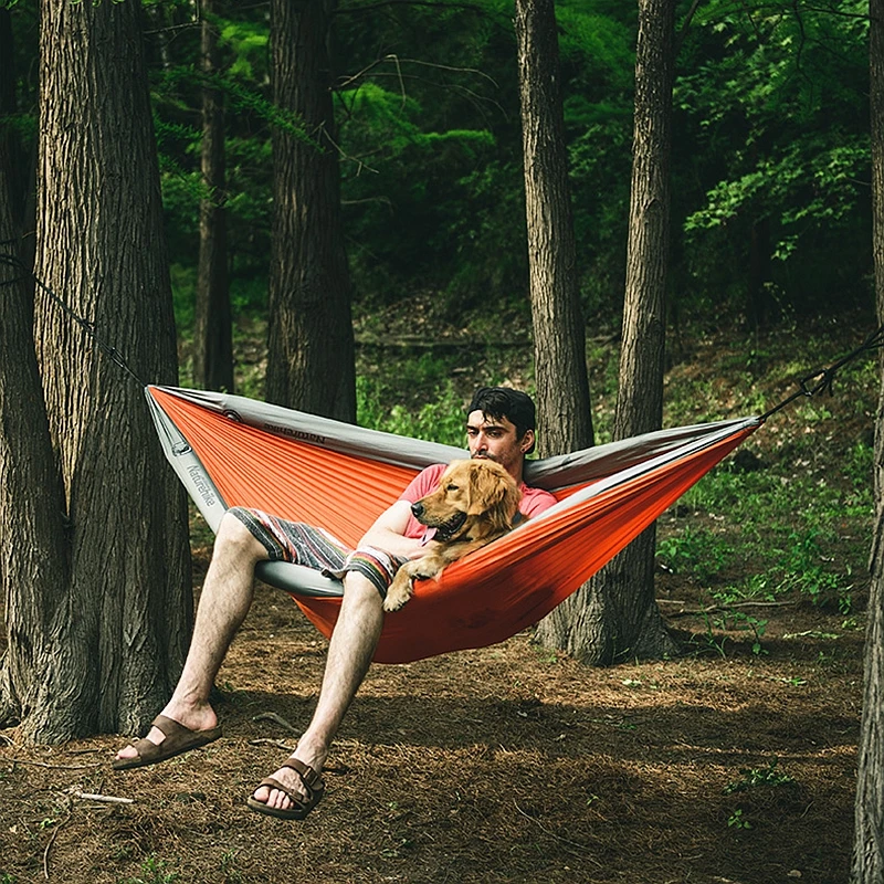 Легкий складной гамак Naturehike двойная подвесная кровать туннель с москитной