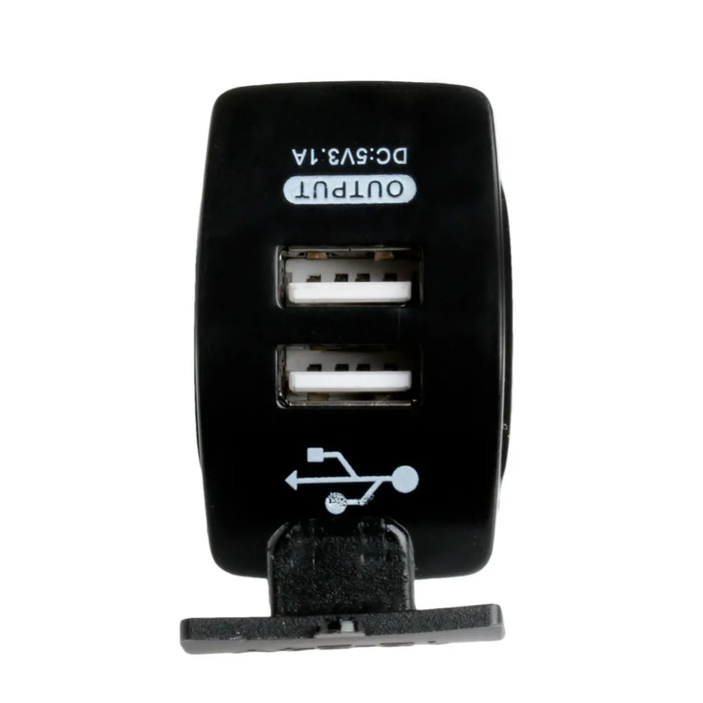 

1pcs New Dual USB Car Cigarette 12V 1Pc Lighter Socket Splitter Charger Power Adapter Outlet