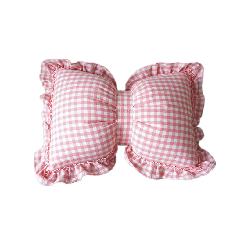 

Bow tie pillow lattice sofa pillow waist pillow cushion sofa pillow car pillow Nordic style pillow home decoration