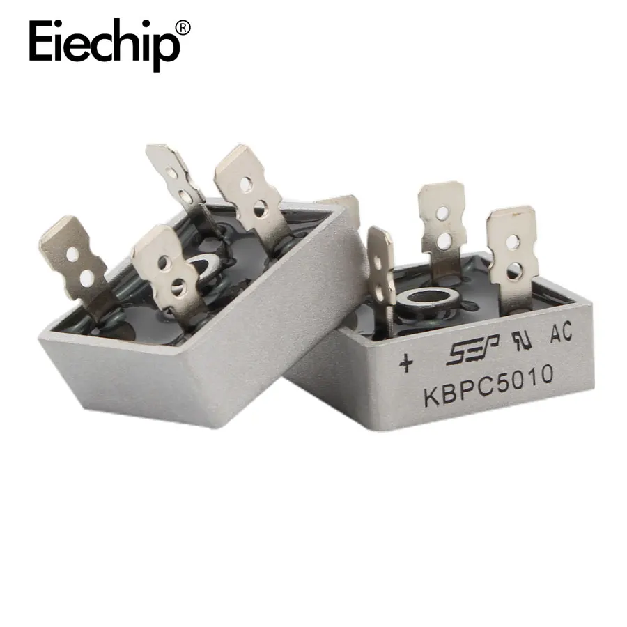 Диодный мост KBPC5010 50A 1000 В 5 шт./лот диодный выпрямительный силовой выпрямитель KBPC