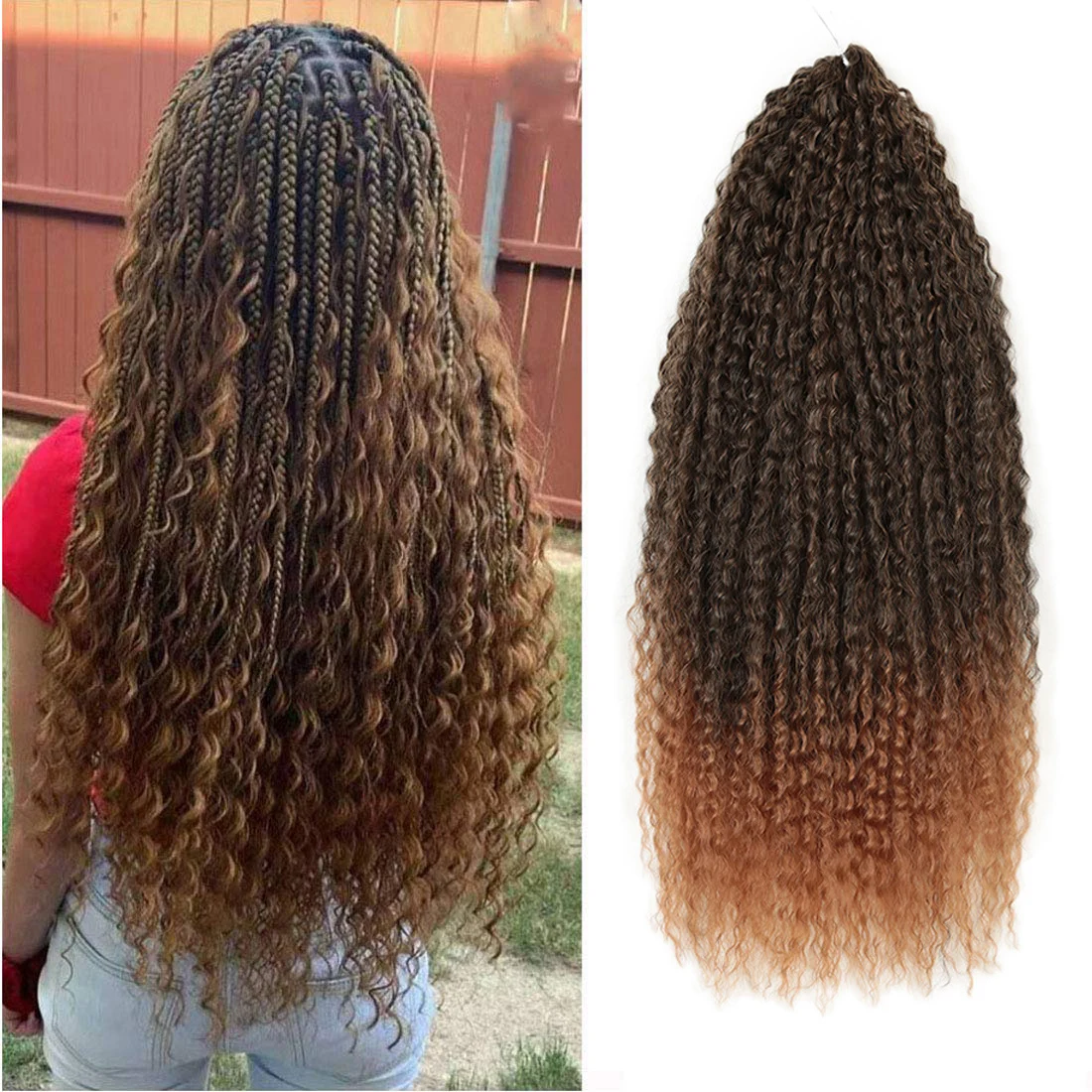 

Afro Kinky Twist Crochet Hair Braids Marley Braid Hair 18inches â€‹Senegalese Curly Crochet Synthetic Braiding Hair