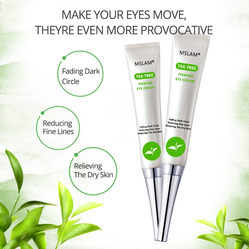 MSLAM Чай дерево для ухода за областью вокруг глаз 20g анти-морщин увлажняющий!