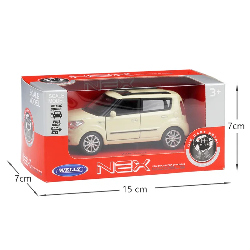 WELLY литье под давлением 1:36 KIA Soul классическая модель автомобиля с высокой