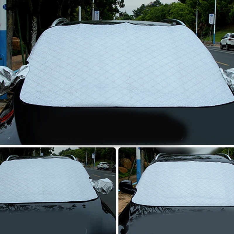 

Universal Automobiles Car Snow Cover Windshield Sunshade Dust Protective Pad Outdoor Waterproof Winter Ice Frost Guard