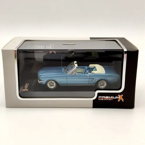 Premium X 1:43 For FORD MUSTANG Convertible 1966 PRD250 Diecast Models Auto Cars Collection Blue |