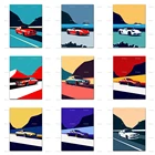 Плакат на стену для Bmw E30, E28, Bmw E24, серия 6, Bmw 8, Porsche Boxster 718