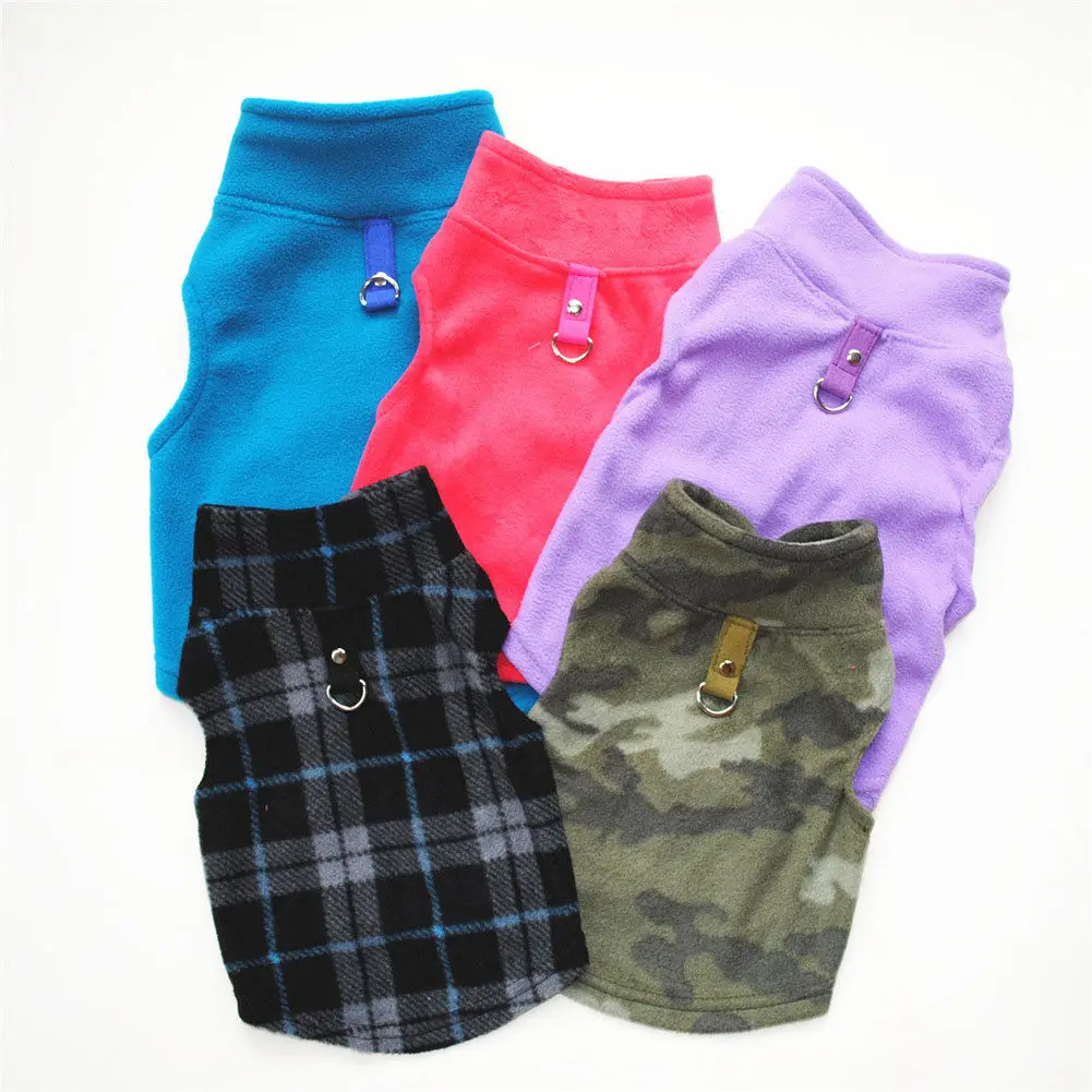 Одежда для питомцев собачий флисовый зимний свитер с капюшоном жилетом осенняя