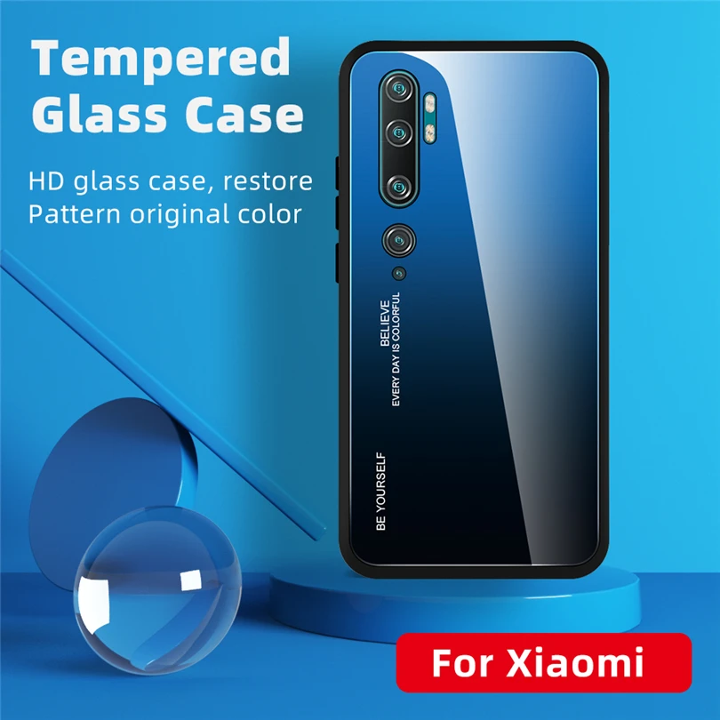 Роскошный глянцевый чехол для телефона Xiaomi 9 9SE CC9 CC9E ультра тонкий градиентный