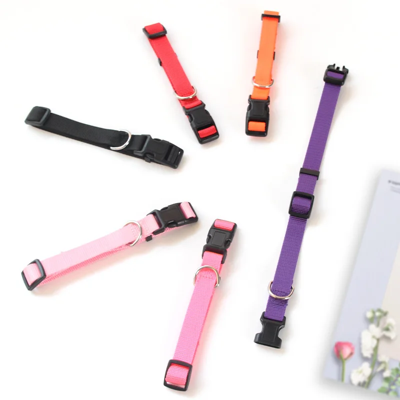 Нейлоновый Регулируемый мягкий ошейник для щенков и домашних питомцев удобный