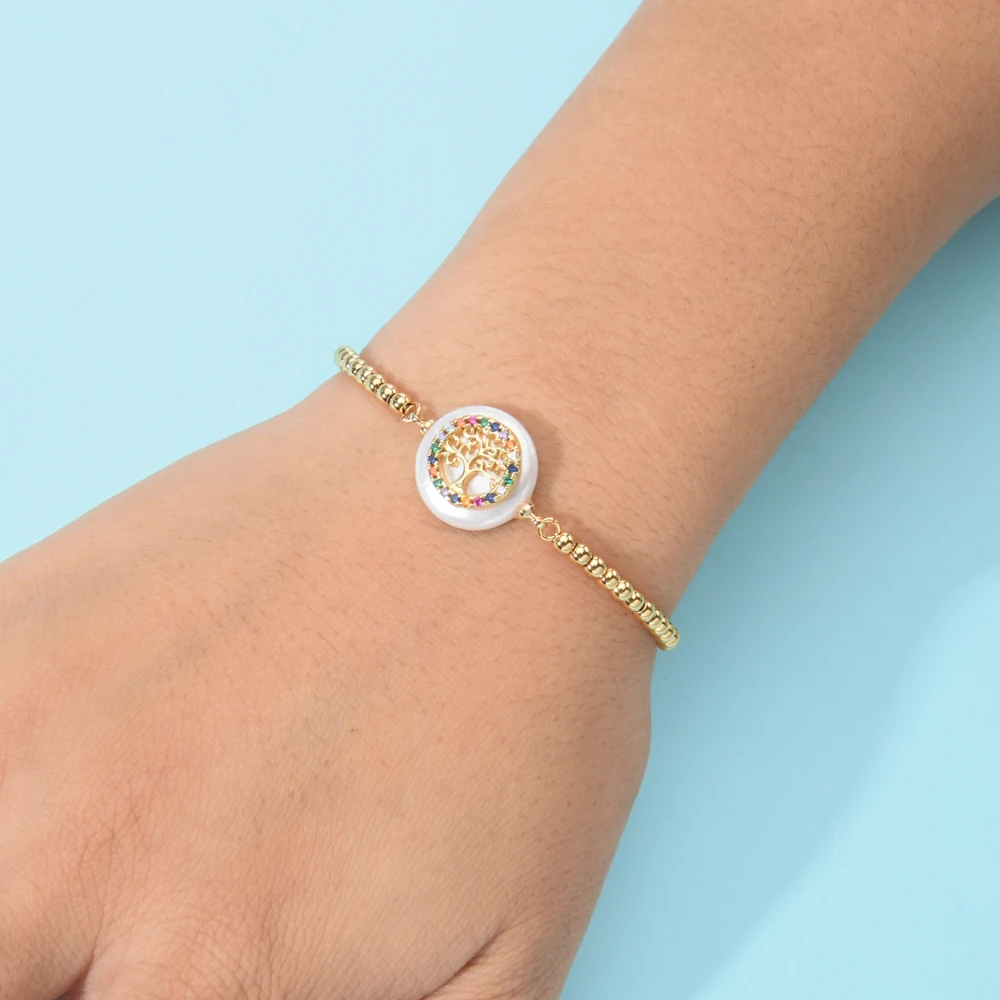 Роскошные золотые браслеты с кубическим цирконием AAA инкрустация Браслет для