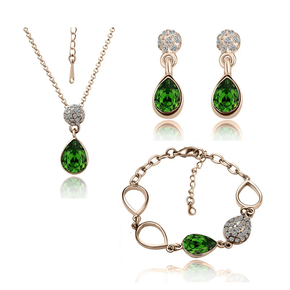 Лидер продаж высококачественный Кристальный Ювелирный Комплект в Корейском