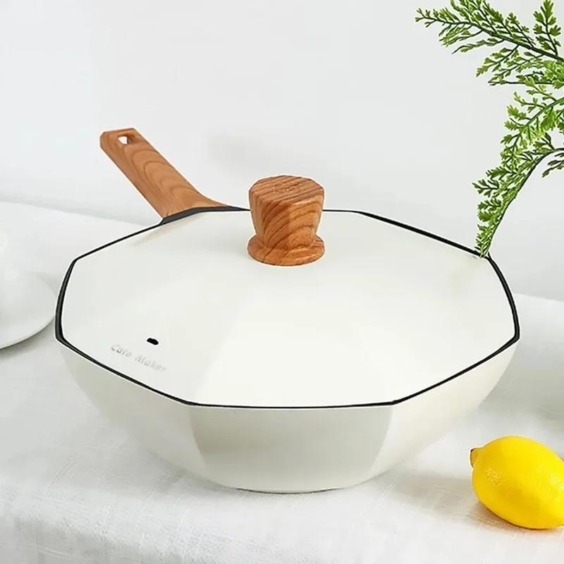 

Star Anise Non-stick Pan Household Maifan Stone Star Anise Net Celebrity Wok Frying Pan Soup Pot Milk Pot Cooking Pan Pots and