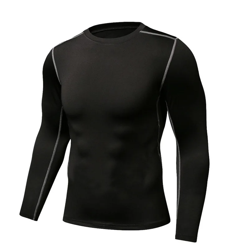 Тянущаяся быстросохнущая флисовая Мужская Спортивная футболка спортивные