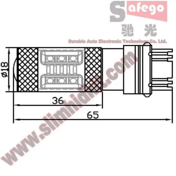 Safego 1 шт. высокое качество 80 Вт светодиодный T25 3156 3157 T20 7440 светодиод стоп