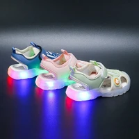 kids led sandals light up summer childrens shoes glowing sport sandals girls flashing soft beach boys shoes toddler