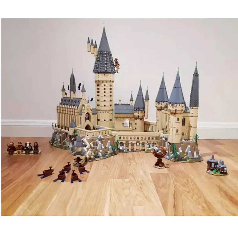 Волшебный замок школьный совместимый Legoing Harryed строительный блок рождественские