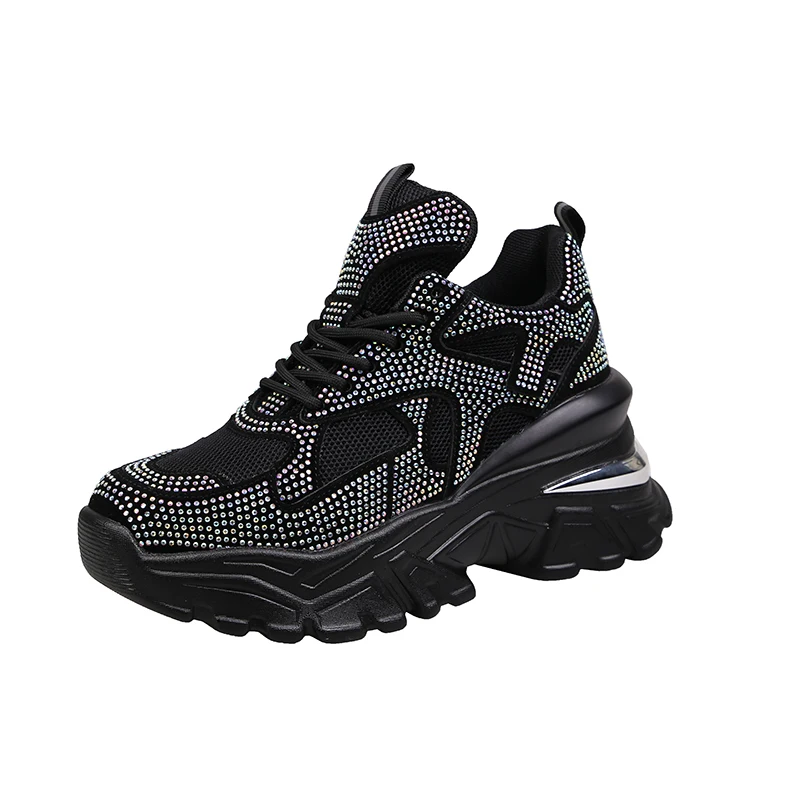 

2021 Summer Platform Sneakers For Women Chunky Shoes Brand Fashion Walking Trainers Casual Shoes Woman Thick Soled Old Dad Shoes