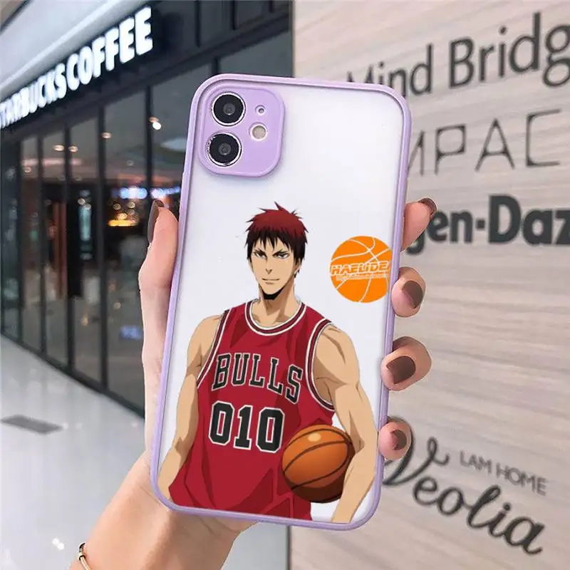 

Kuroko No Basket Anim anime Phone Case matte transparent For iphone 7 8 11 12 plus mini x xs xr pro max cover