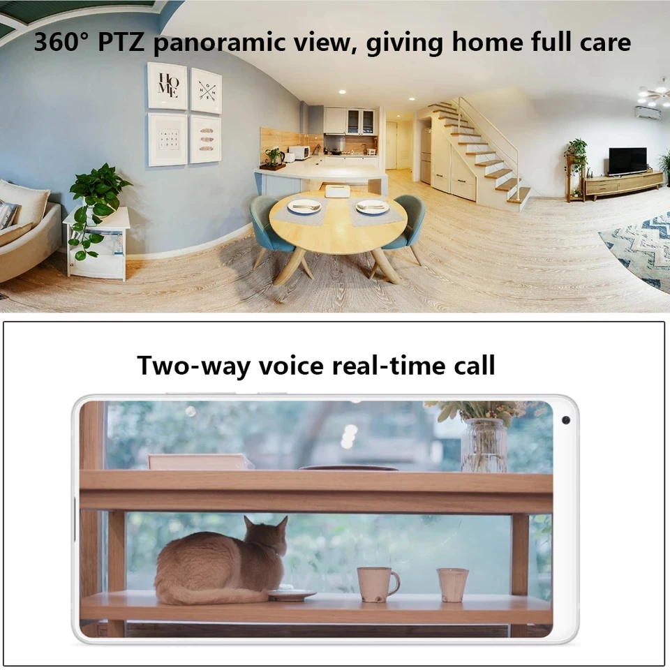 

Xiaomi Mijia Mi Camera Smart HD IP Cam WiFi 360 Pan-tilt Video Night Vision Webcam Baby Home Security Monitor For Mihome