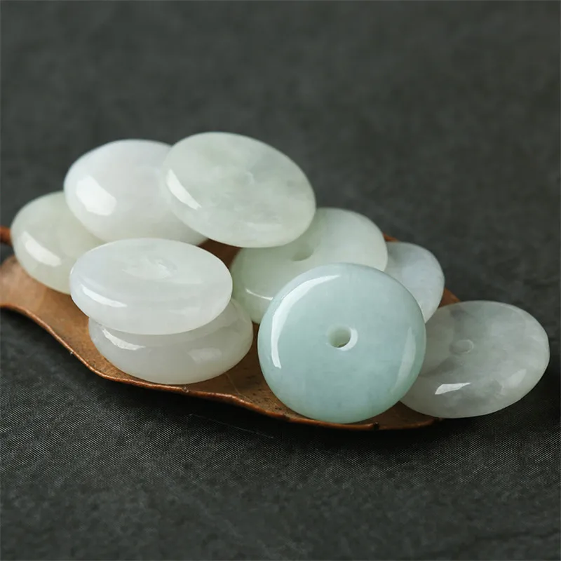 10 шт. круглые аизумрудные бусины Lucky Buckle For Good Luck ручной работы для браслетов DIY
