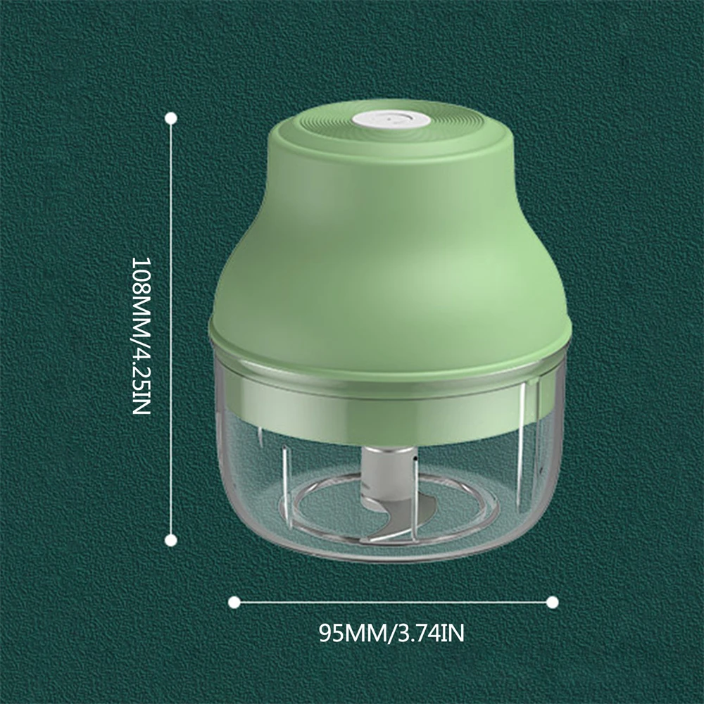 

150ML Electric Garlic Masher Mini USB Charging Vegetable Chili Meat Garlic Press Grinder Crusher Food Chopper Kitchen Tools