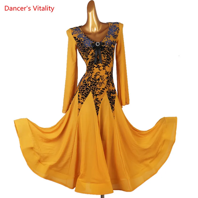 

Вельветовое платье для танцев, с V-образным вырезом