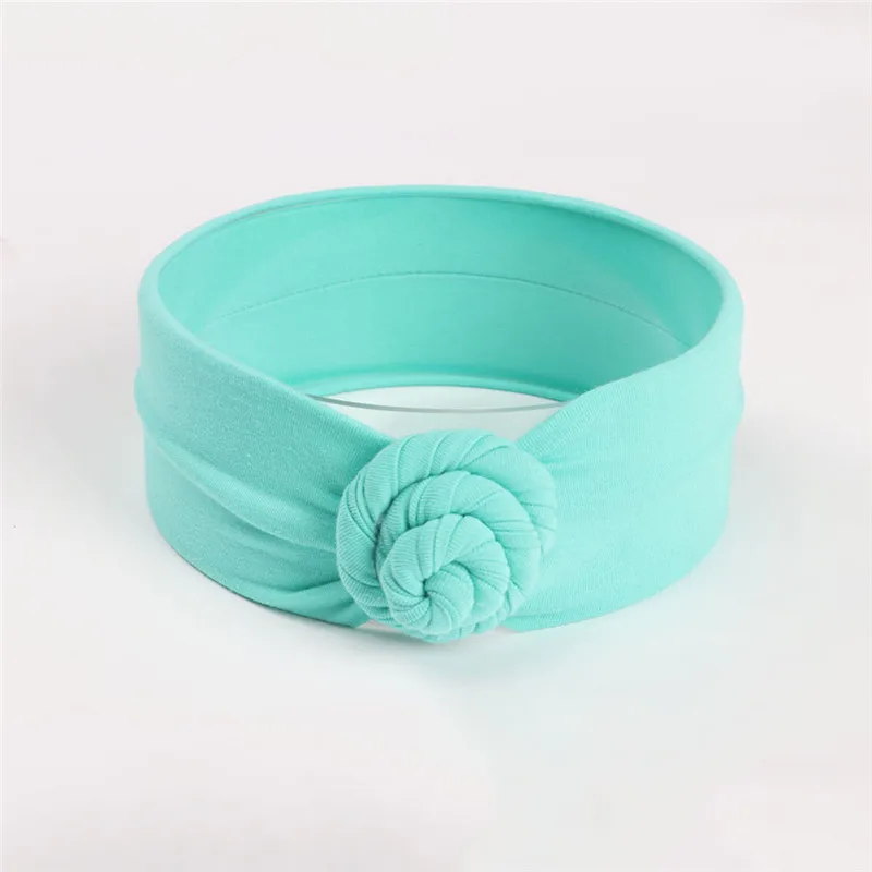 Tocado el&aacute;stico de algod&oacute;n para ni&ntilde;a y beb&eacute;, cinta para el pelo con nudo, accesorios para el cabello, 1 ud.-2