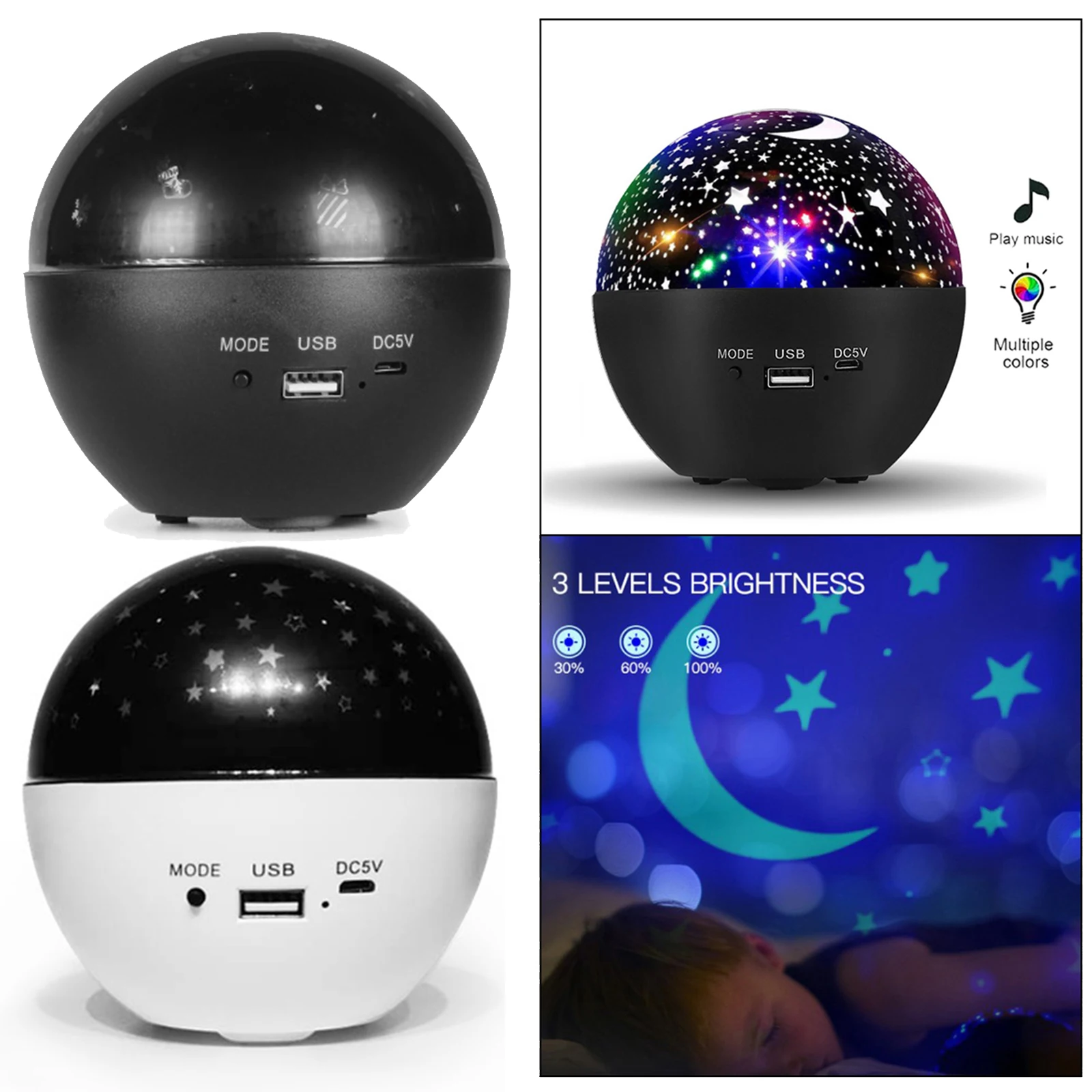 

Colorful LED Star Light Projector Night Lights Bluetooth Music USB Nebula Lamp Starry Sky Light Decor