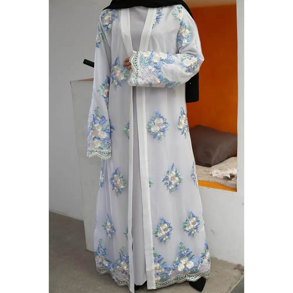 2020 Рамадан кимоно абайя халат Дубай кардиган мусульманских женщин марокаин