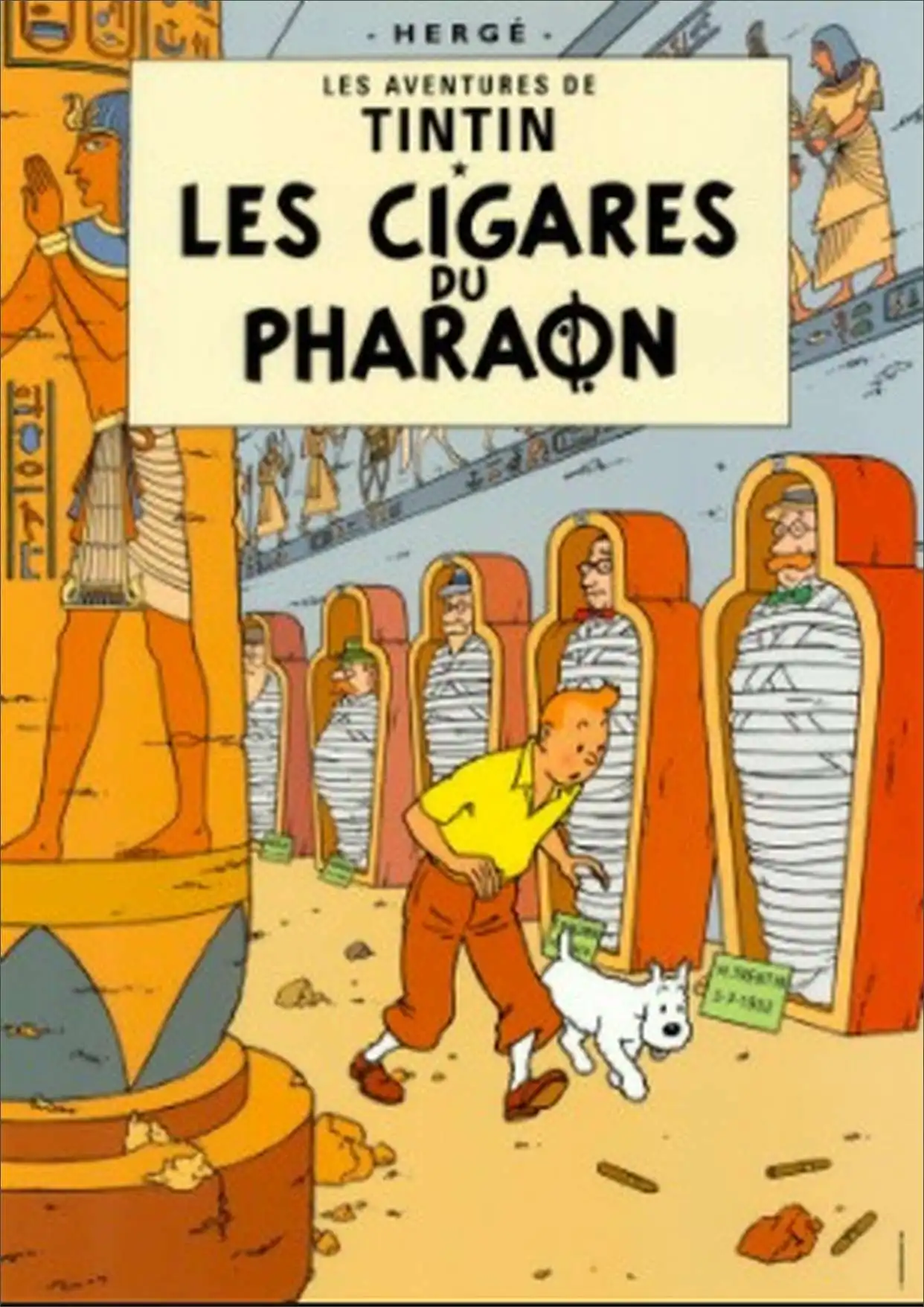 Tintin adventure au Pays de l'Or Noir Comics Ретро Винтажный Классический постер холст настенная